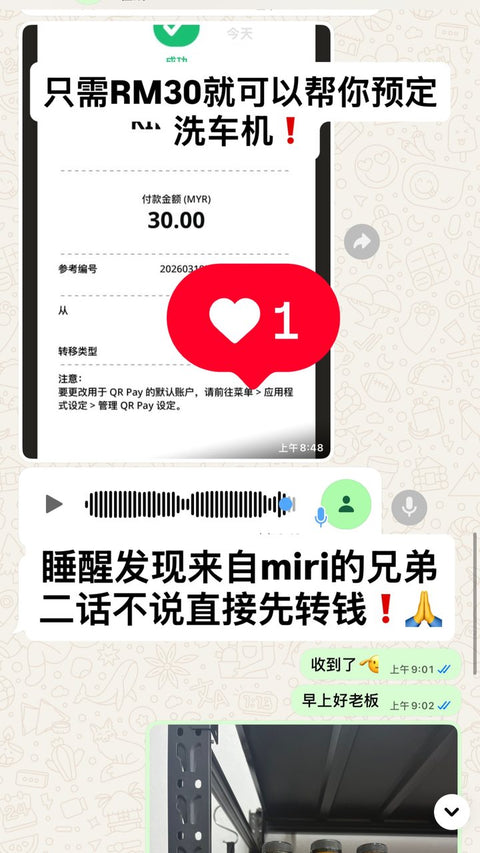 Kilat 4U Instagram story screenshot, 19 Mar 2026: Miri · F4, paid overnight
